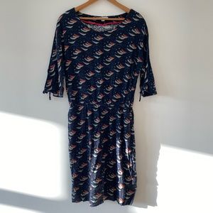 White Stuff, Blue Print Dress, UK 8